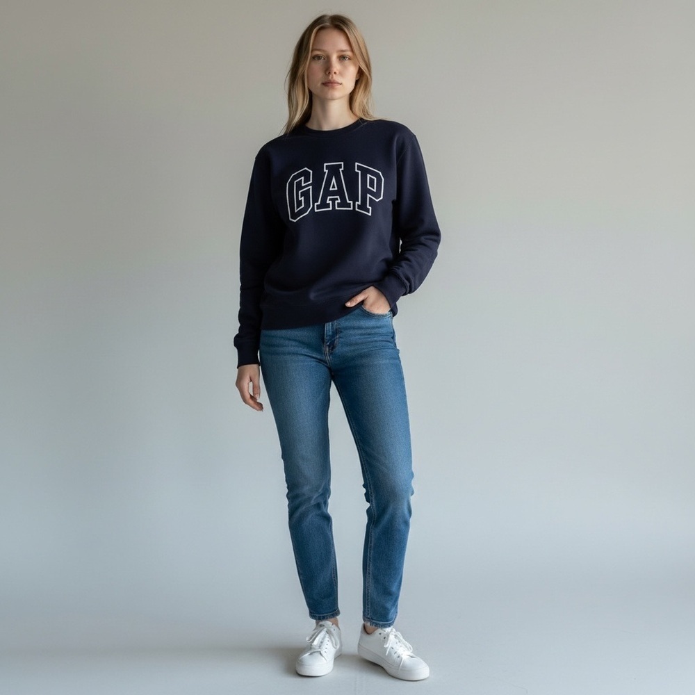 GAP Navy Crew Neck Sweater